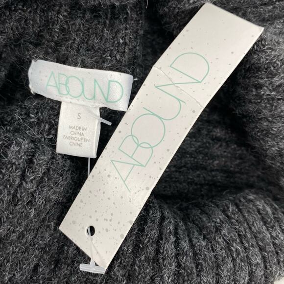 NEW ABOUND Charcoal Gray Turtleneck Sweater Size Small Soft Cozy Loungewear - Picture 5 of 7